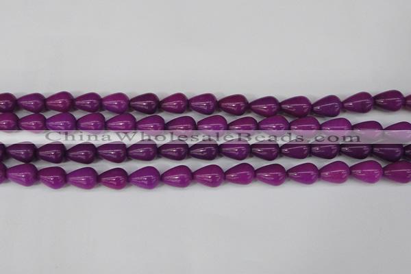 CCN3767 15.5 inches 10*14mm teardrop candy jade beads wholesale