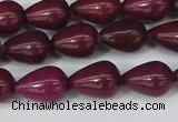 CCN3768 15.5 inches 10*14mm teardrop candy jade beads wholesale