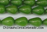 CCN3769 15.5 inches 10*14mm teardrop candy jade beads wholesale