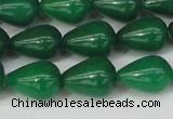 CCN3770 15.5 inches 10*14mm teardrop candy jade beads wholesale