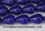 CCN3772 15.5 inches 10*14mm teardrop candy jade beads wholesale