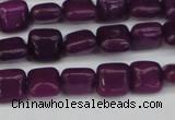 CCN3790 15.5 inches 8*8mm square candy jade beads wholesale