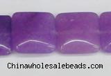 CCN3805 15.5 inches 20*20mm square candy jade beads wholesale