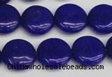 CCN3826 15.5 inches 14mm flat round candy jade beads wholesale
