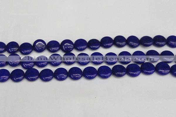 CCN3826 15.5 inches 14mm flat round candy jade beads wholesale