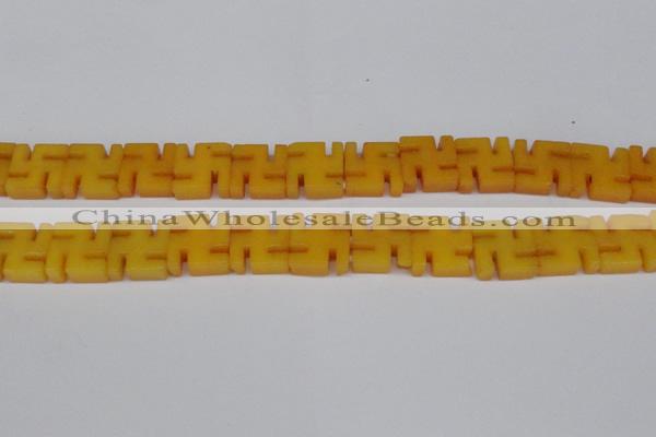 CCN3956 15.5 inches 20*20mm svastika candy jade beads wholesale