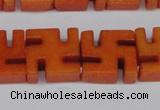 CCN3957 15.5 inches 20*20mm svastika candy jade beads wholesale