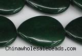 CCN3980 15.5 inches 30*40mm flat teardrop candy jade beads