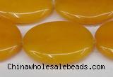 CCN3985 15.5 inches 30*40mm oval candy jade beads wholesale