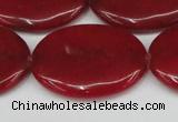 CCN3989 15.5 inches 30*40mm oval candy jade beads wholesale