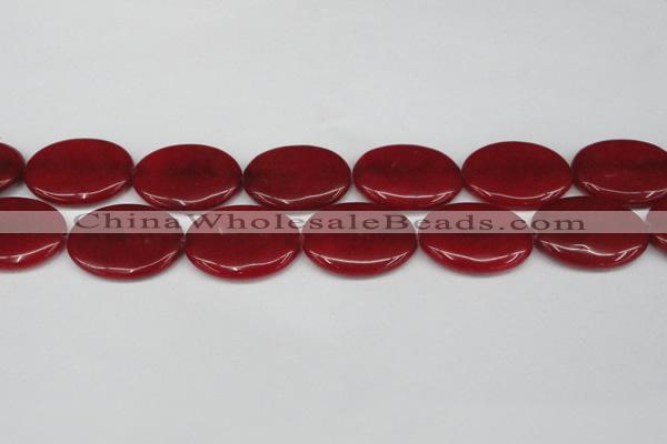 CCN3989 15.5 inches 30*40mm oval candy jade beads wholesale