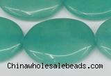 CCN3993 15.5 inches 30*40mm oval candy jade beads wholesale
