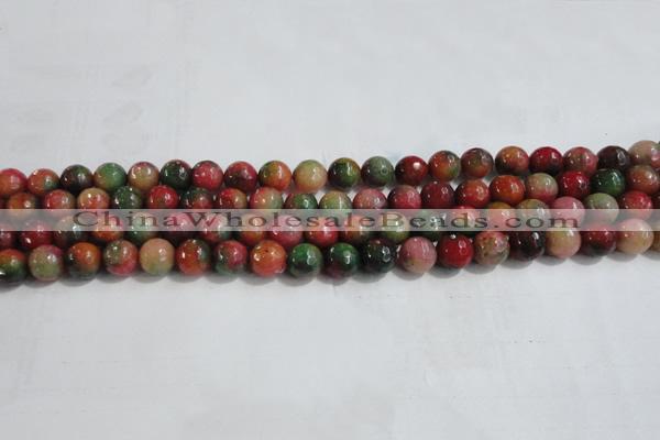 CCN4001 15 inches 6mm faceted round candy jade beads wholesale