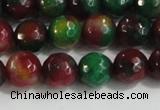 CCN4011 15 inches 8mm faceted round candy jade beads wholesale