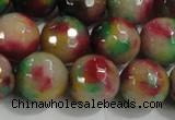 CCN4014 15 inches 14mm faceted round candy jade beads wholesale