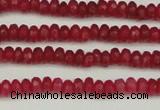 CCN4102 15.5 inches 2*4mm faceted rondelle candy jade beads