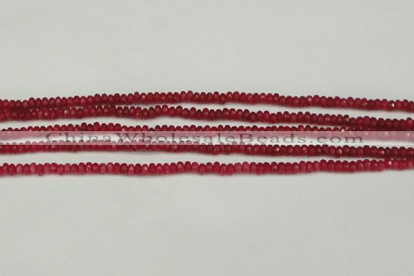 CCN4102 15.5 inches 2*4mm faceted rondelle candy jade beads