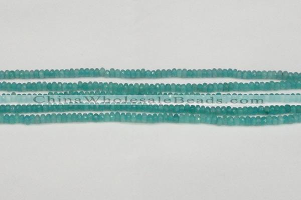 CCN4106 15.5 inches 2*4mm faceted rondelle candy jade beads