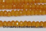 CCN4120 15.5 inches 4*6mm faceted rondelle candy jade beads