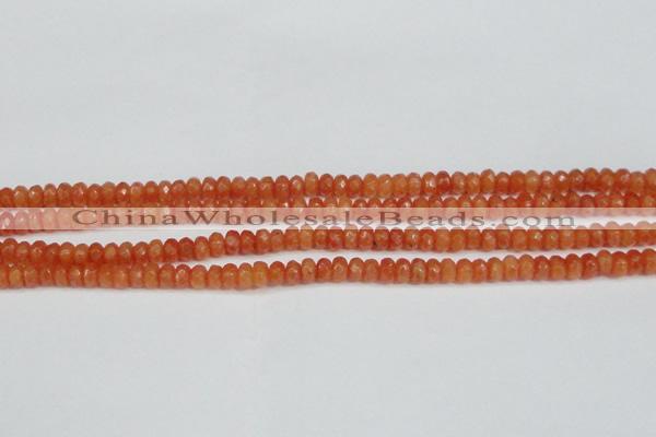 CCN4121 15.5 inches 4*6mm faceted rondelle candy jade beads