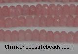 CCN4122 15.5 inches 4*6mm faceted rondelle candy jade beads