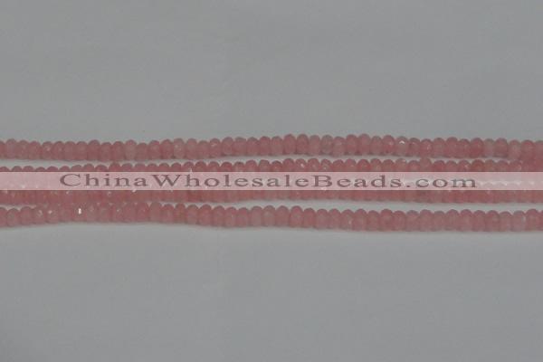 CCN4122 15.5 inches 4*6mm faceted rondelle candy jade beads