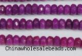 CCN4129 15.5 inches 4*6mm faceted rondelle candy jade beads