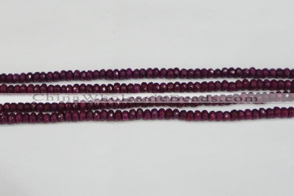 CCN4130 15.5 inches 4*6mm faceted rondelle candy jade beads