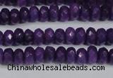 CCN4132 15.5 inches 4*6mm faceted rondelle candy jade beads