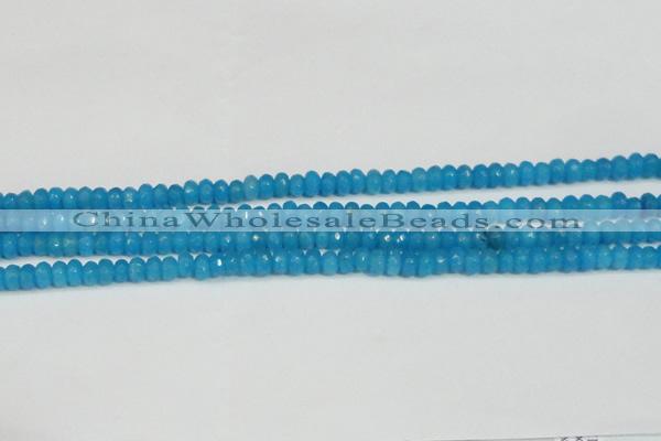 CCN4133 15.5 inches 4*6mm faceted rondelle candy jade beads