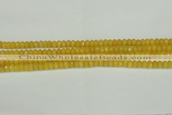 CCN4151 15.5 inches 5*8mm faceted rondelle candy jade beads