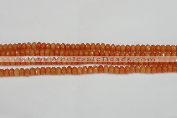 CCN4152 15.5 inches 5*8mm faceted rondelle candy jade beads