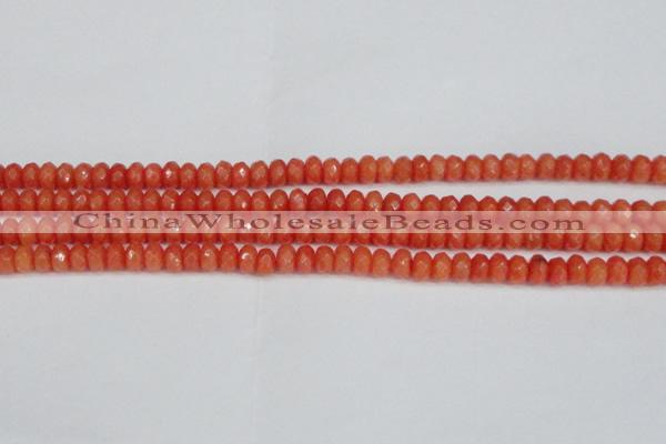 CCN4153 15.5 inches 5*8mm faceted rondelle candy jade beads