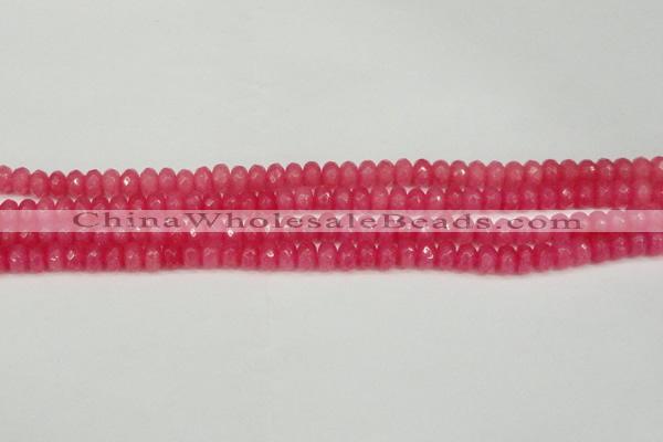 CCN4156 15.5 inches 5*8mm faceted rondelle candy jade beads