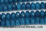 CCN4166 15.5 inches 5*8mm faceted rondelle candy jade beads