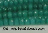 CCN4169 15.5 inches 5*8mm faceted rondelle candy jade beads