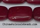 CCN4198 15.5 inches 18*25mm rectangle candy jade beads wholesale