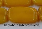 CCN4201 15.5 inches 30*40mm rectangle candy jade beads wholesale