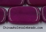 CCN4202 15.5 inches 30*40mm rectangle candy jade beads wholesale