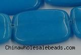 CCN4208 15.5 inches 30*40mm rectangle candy jade beads wholesale