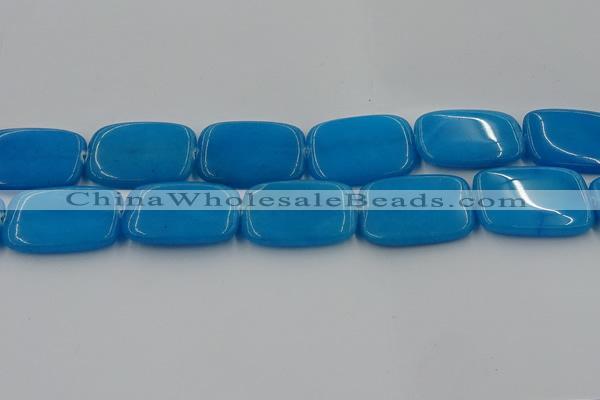CCN4208 15.5 inches 30*40mm rectangle candy jade beads wholesale