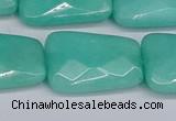 CCN4254 15.5 inches 18*25mm faceted trapezoid candy jade beads