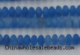 CCN4506 15.5 inches 3*5mm rondelle matte candy jade beads