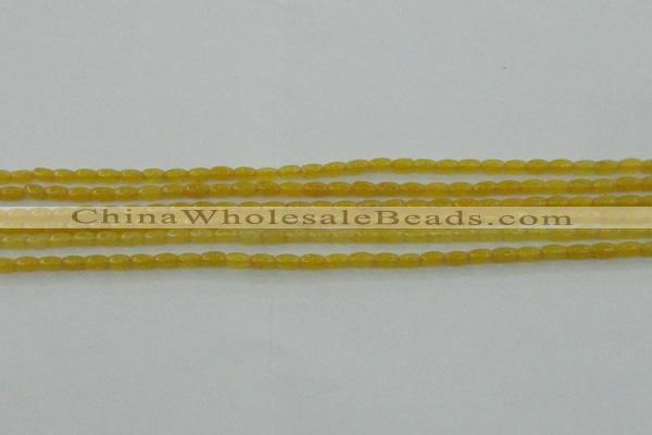 CCN4511 15.5 inches 3*5mm rice candy jade beads wholesale