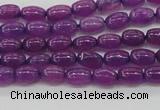 CCN4519 15.5 inches 4*6mm rice candy jade beads wholesale