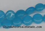 CCN480 15.5 inches 12mm flat round candy jade beads wholesale