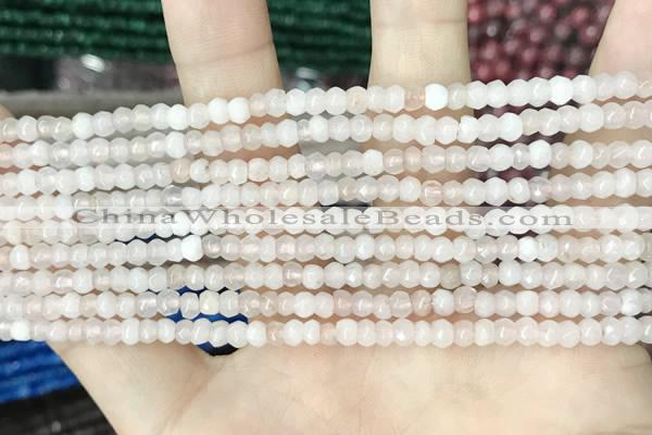 CCN5101 15 inches 3*4mm faceted rondelle candy jade beads