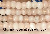 CCN5103 15 inches 3*4mm faceted rondelle candy jade beads