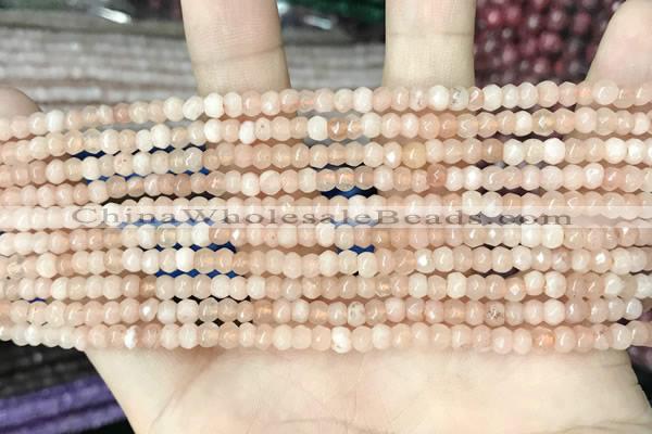 CCN5103 15 inches 3*4mm faceted rondelle candy jade beads