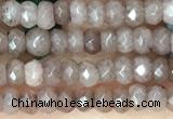 CCN5107 15 inches 3*4mm faceted rondelle candy jade beads